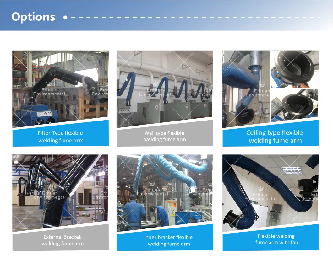 Ventilator Support Arm Flexible Extraction Fume Arm Smoke and Dust Collector Arm