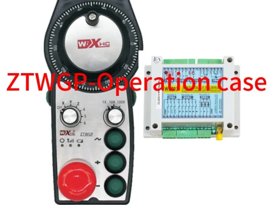 High Precision Electronic Wireless CNC Handwheel Mpg Pendant Emergency Stop 5V/12V/24V