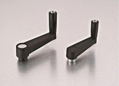 Black Reinforced Nylon Crank Foldable Handles for Lathe Machine Parts