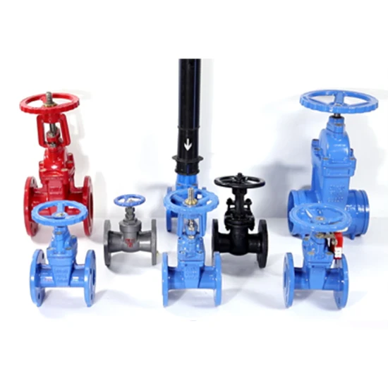 DIN DN100 Nrs Gate Valve Hand Wheel Operation with Position Indicator Resilient Seat Gate Valve
