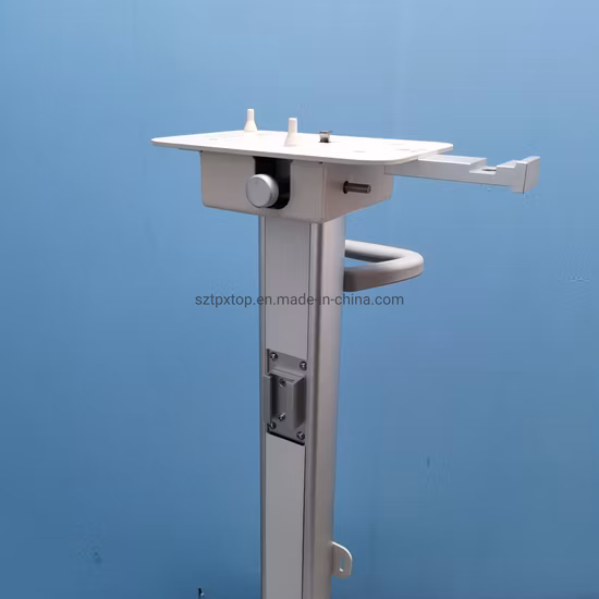 Hospital Medical Ventilator Cart Trolley with Circuit Support Arm