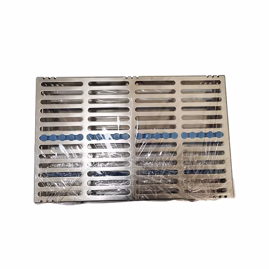 Surgical Box Cassette Tray Holder Sterilization Rack for 20 Instrument